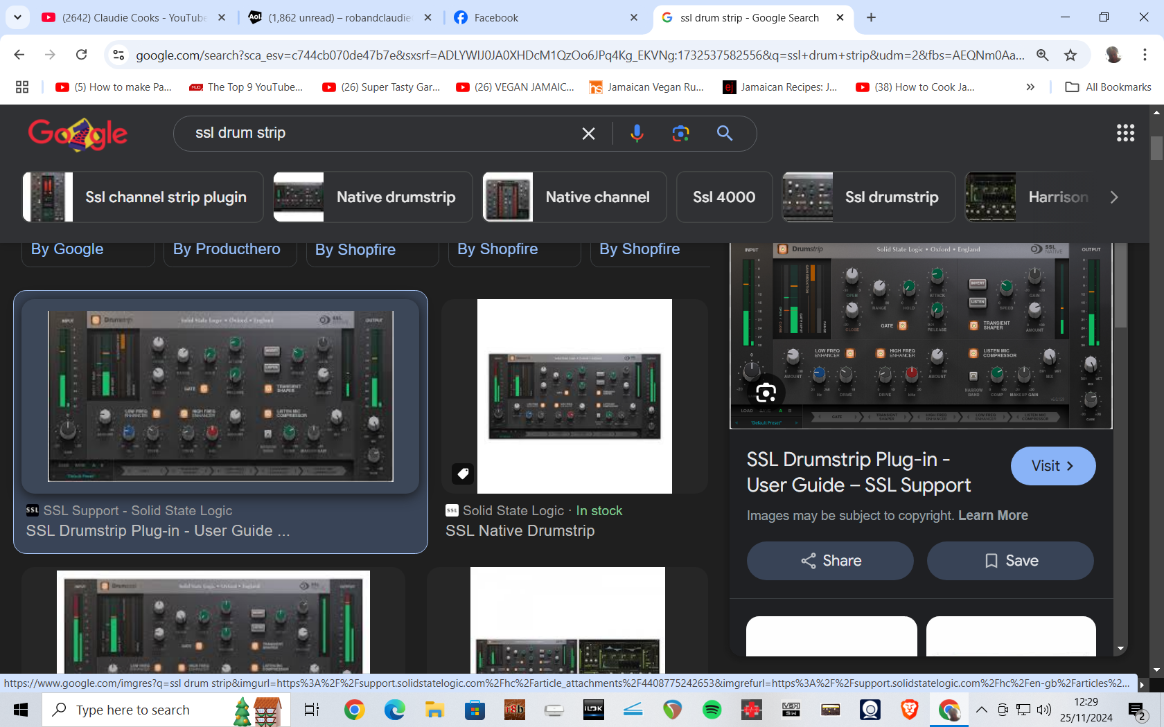 SSL Vocal and Drum Strip